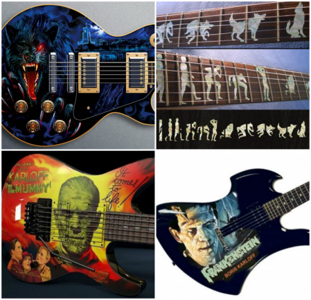 Lobo momia Frankenstein Guitarra
