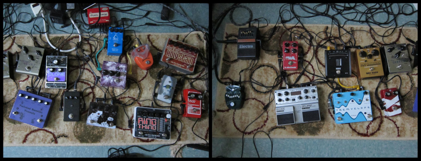 Dos pedaleras dde efecto