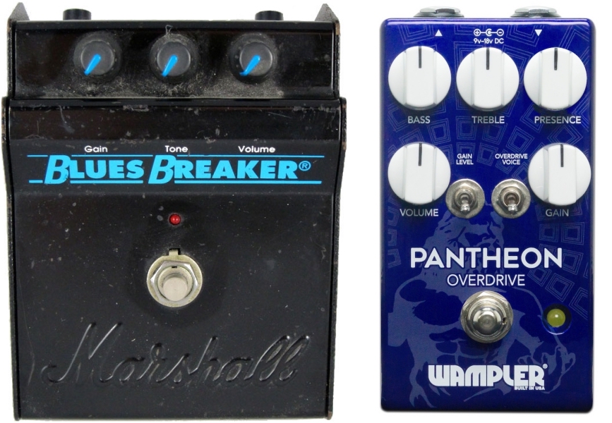 Wampler Pantheon, un overdrive basado en el pedal Marshall Blues