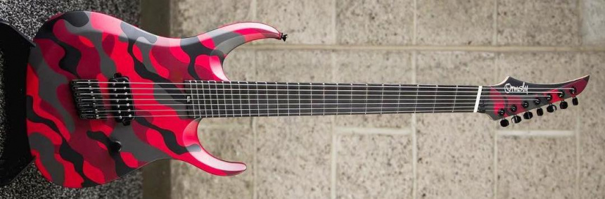 Ormsby Dino Cazares Signature Blood Red Camo