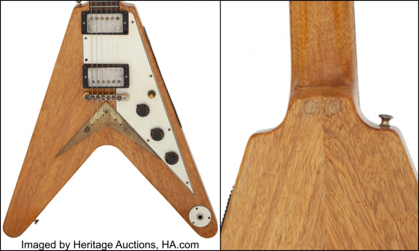 Flying V Korina 1958 front back