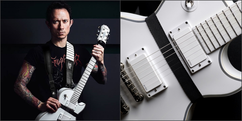 Matt Heafy de Trivium tiene una nueva correa doble ergonómica para la  guitarra ¿La usarías?