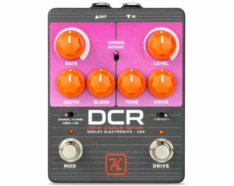 Keeley-Electronics-DCR-Drive-Chorus-Rotary-Effect-Pedal-Front
