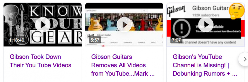 Gibson videos youtubers