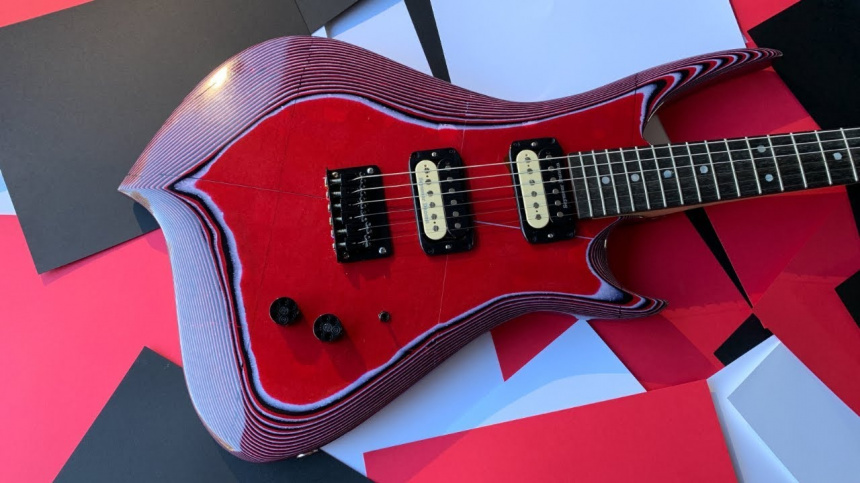 Burls Art papel guitar