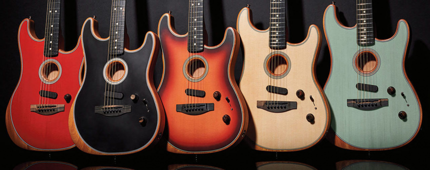 Fender American Acoustasonic Stratocaster colores