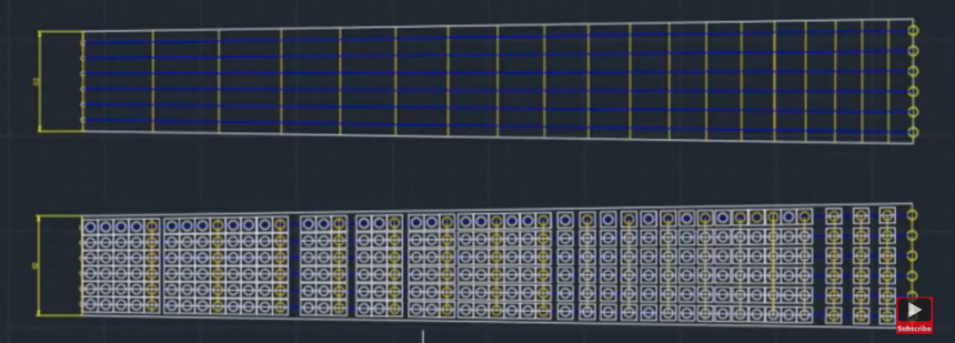 Lego Microtonal Guitar 3D