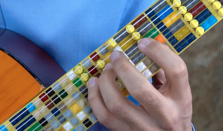 Lego Microtonal Guitar