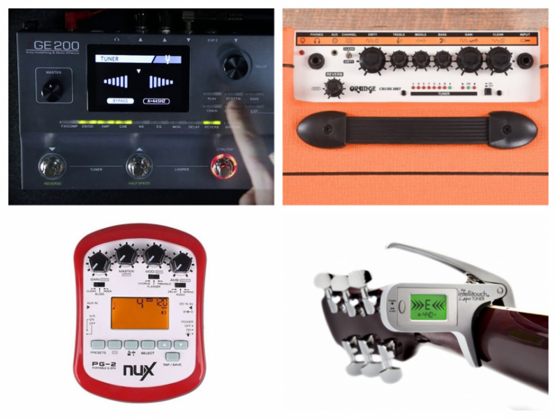 Afinadores integrados en productos