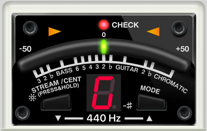 Afinador en el centro