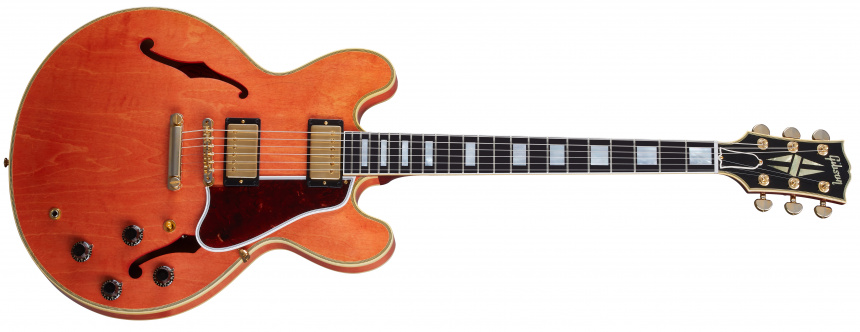 1959 ES-355 Watermelon Red Light Aged