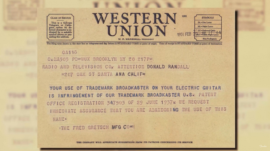 Gretsch Broadcaster Telegram