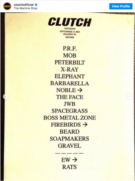 Repertorio de Clutch