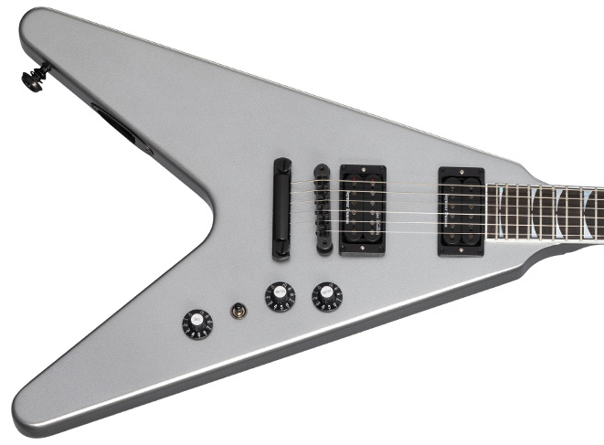 Cuerpo de la Gibson Dave Mustaine Flying V EXP Silver Metallic