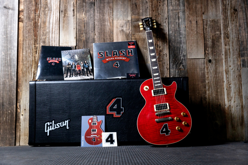 Extras en el estuche de la Slash Les Paul Standard Limited 4 Album Edition
