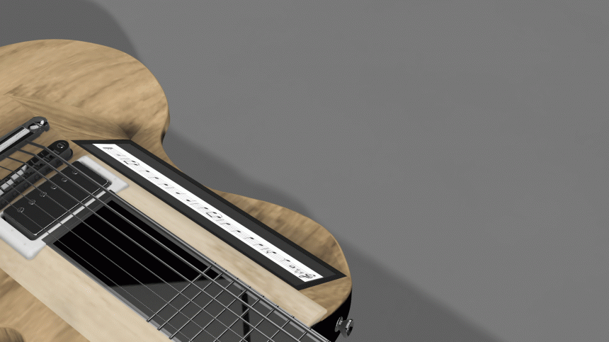 Pantalla táctil de la SensGuitar