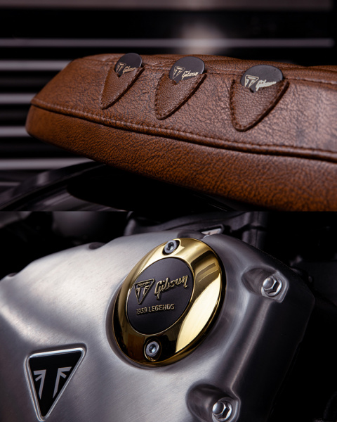 Tapón y portapúas Triumph 1959 Bonneville T120