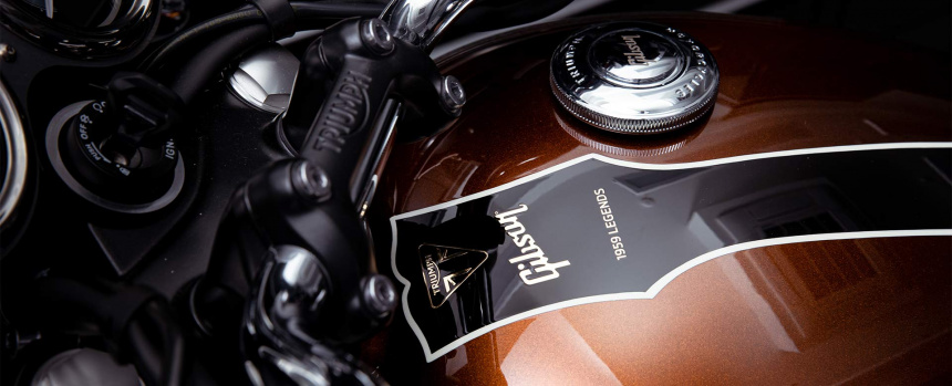 Mástil Gibson en Triumph 1959 Bonneville T120