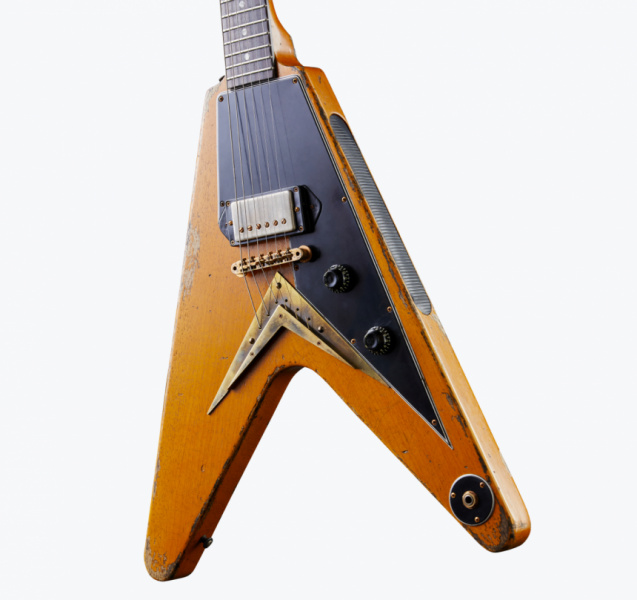 Leo Scala Super Flying V Hybrid Black