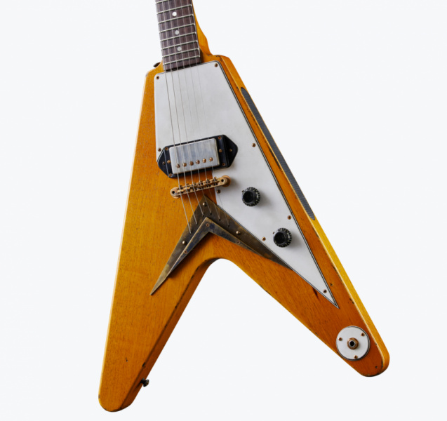 Leo Scala Super Flying V Hybrid White