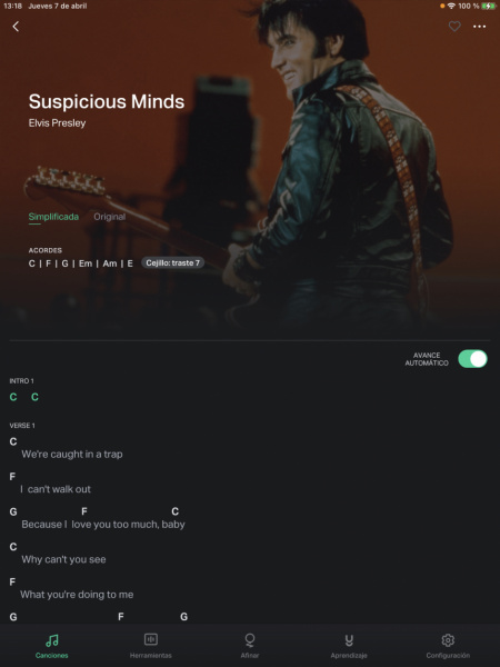 GuitarTuna Play en iPad