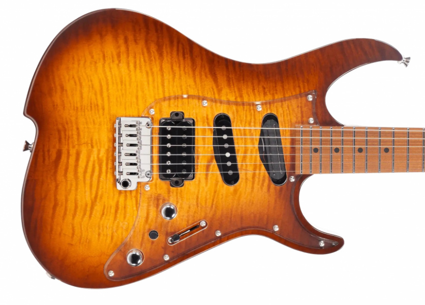 Vola Guitars OZ TNC en Light Tiger Eye Burst