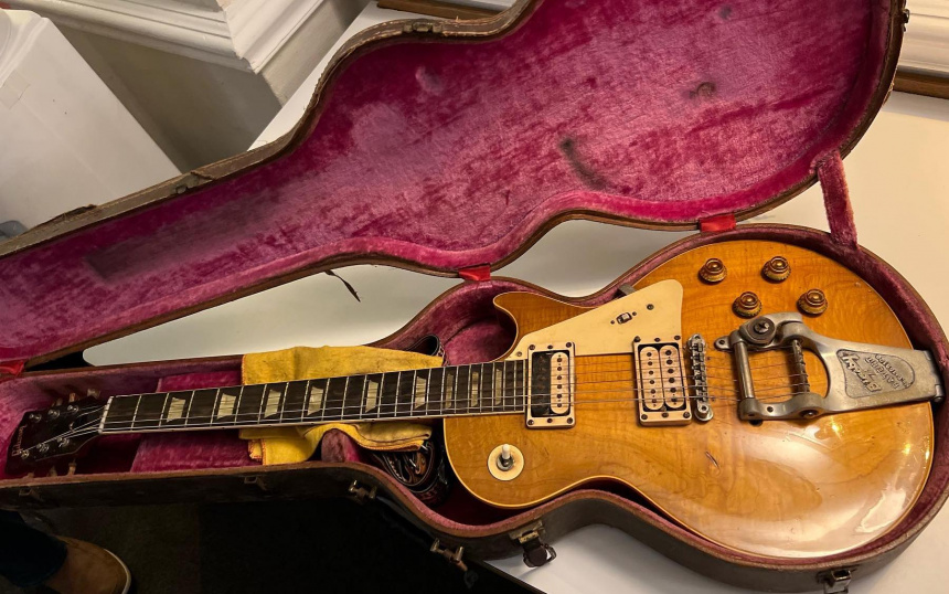 Gibson Les Paul Standard Burst de 1960 en el estuche