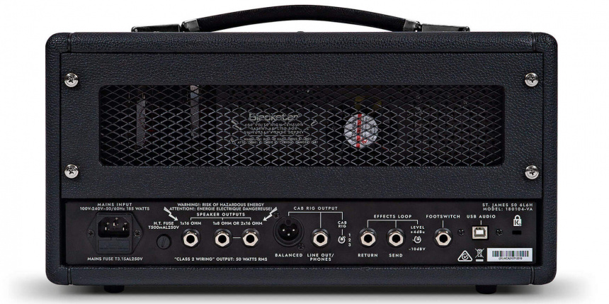 Panel trasero del cabezal St James con 6L6