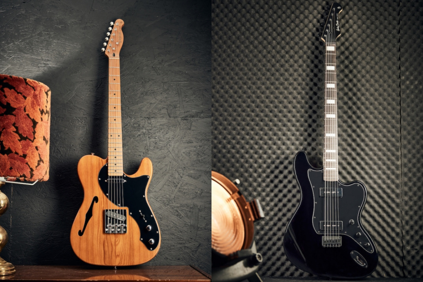 Harley Benton TE-69TL Hot Rod NT Roasted estilo Thinline y JA-Baritone