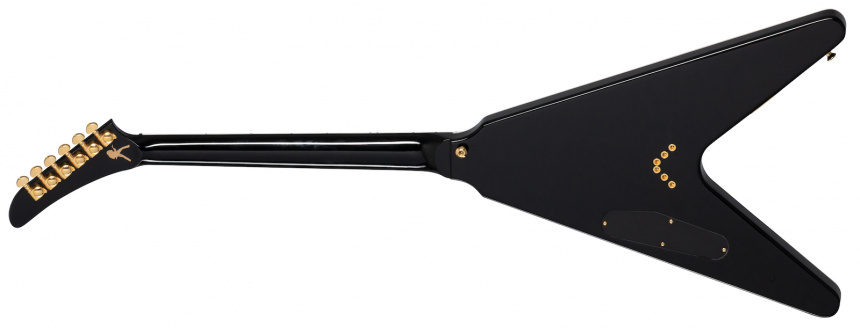 Trasera de la Gibson Flying V EXP en Red Amber Burst