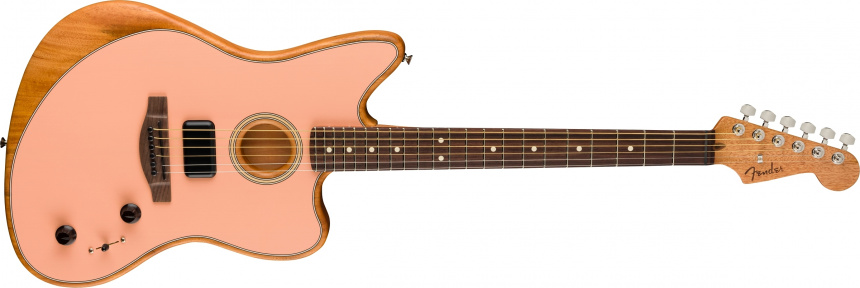 Fender Acoustasonic Player Jazzmaster en Pink Shell