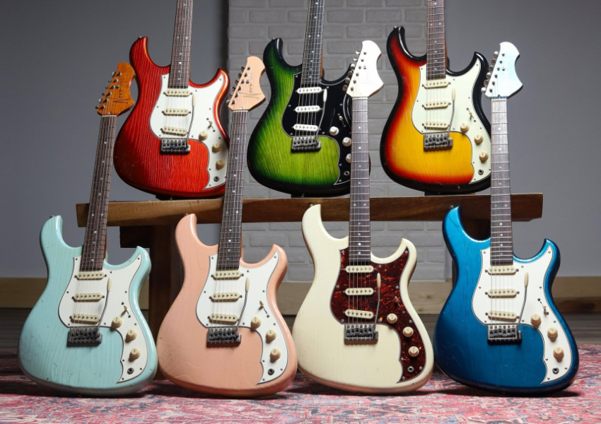 Modelo Novo Guitars Idris en diferentes acabados
