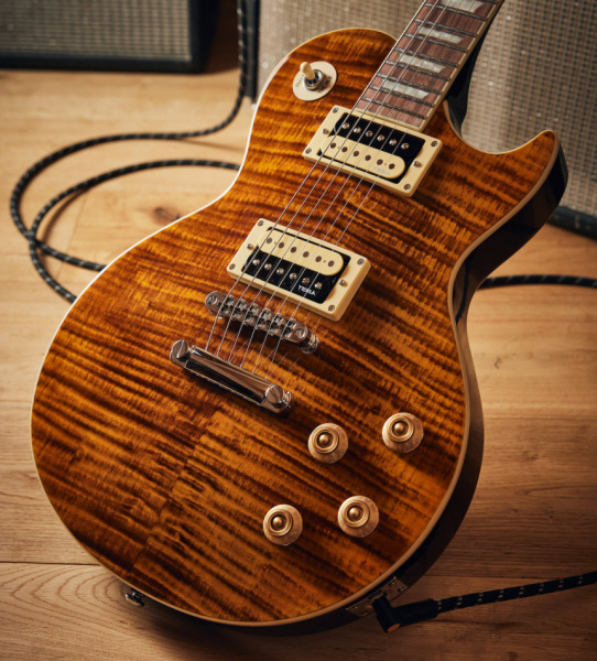 Harley Benton SC-550SL Gotoh Tribute en Paradise Amber Flame