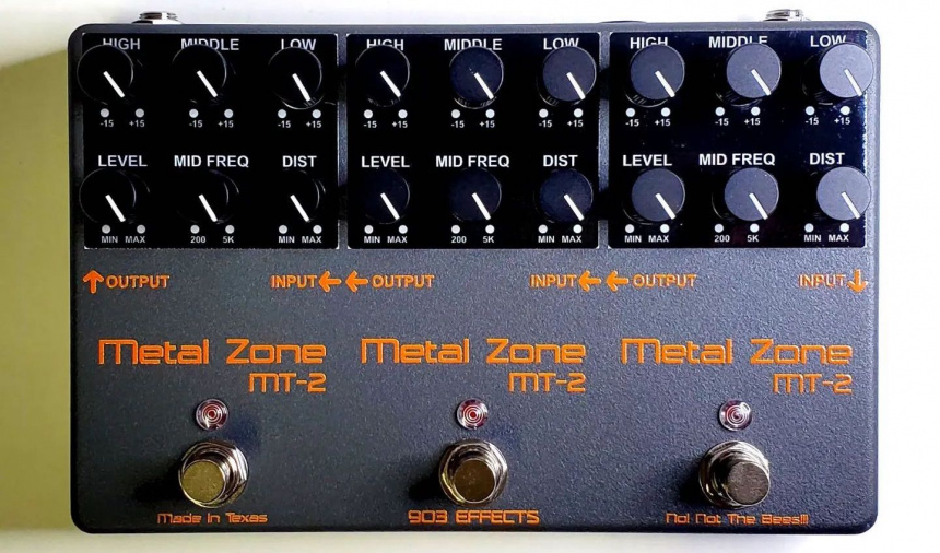 903 Effects triple Metal Zone MT-2