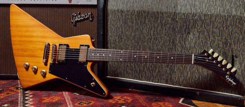 Epiphone Inspired by Gibson Custom Shop 1958 Korina Explorer