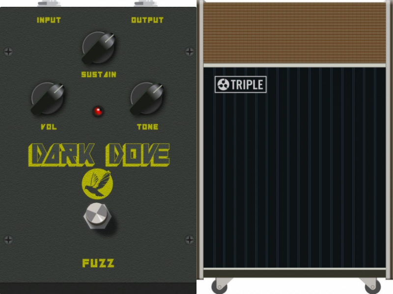 Dark Dove Fuzz y Triple Rotary