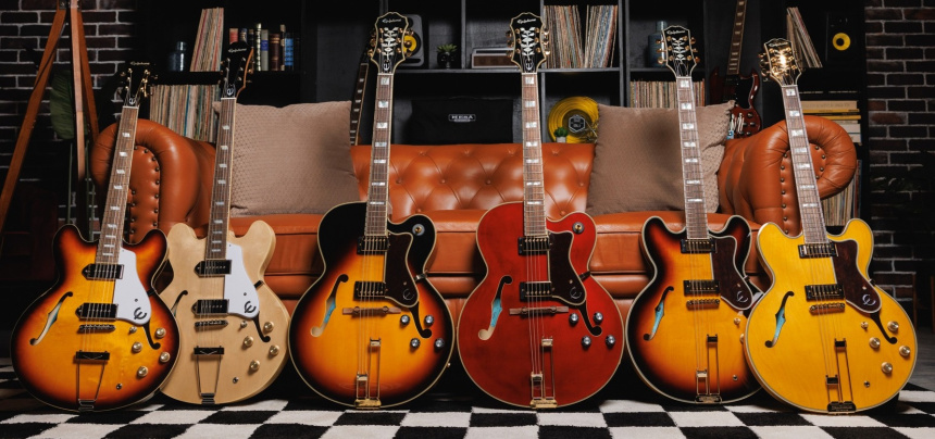 Epiphone actualiza sus modelos de caja Casino, Sheraton y Broadway