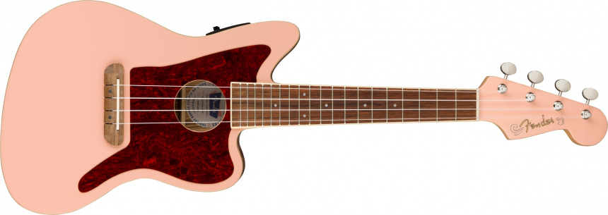 Fullerton Jazzmaster Ukulele en Shell Pink