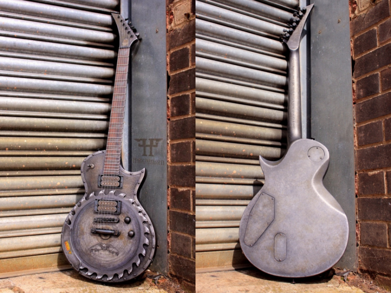 Frontal y trasera de la Hutchinson Guitar Concepts Torture Eclipse