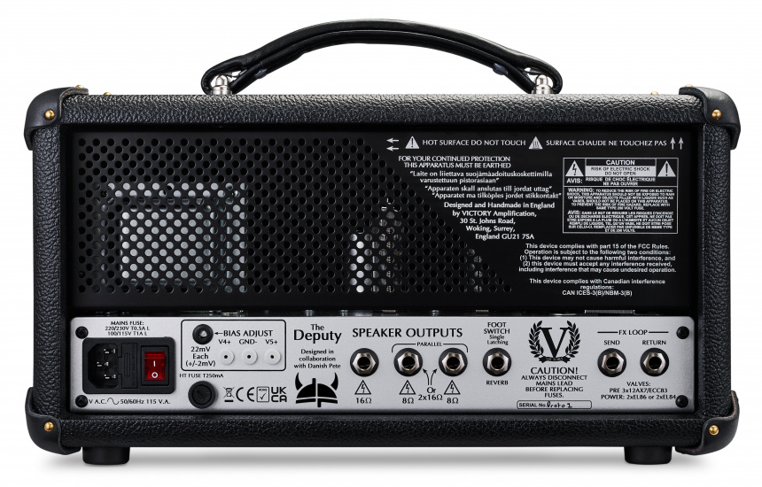 Trasera del Victory Amps The Deputy
