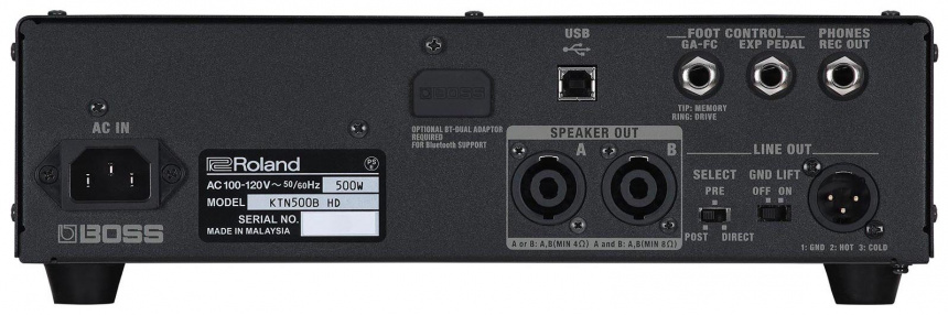 Trasera del Boss Katana-500 Bass Head