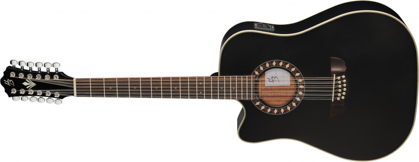 Harley Benton zurda CLD-10SCE-12BKS LH