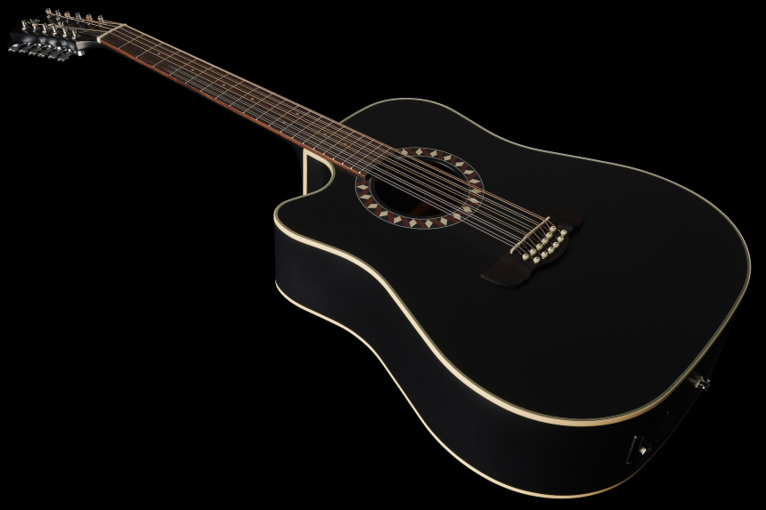 Harley Benton CLD-10SCE-12BKS LH