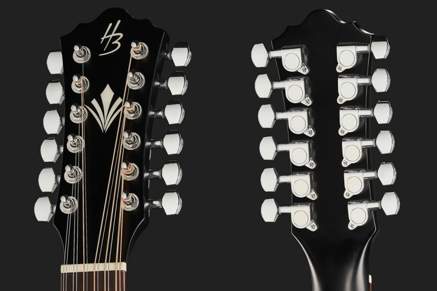 Pala de la Harley Benton CLD-10SCE-12BKS LH