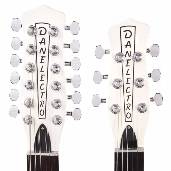 Palas de la Danelectro Doubleneck 612 White