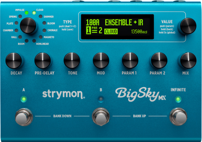 Frontal del Strymon BigSky MX