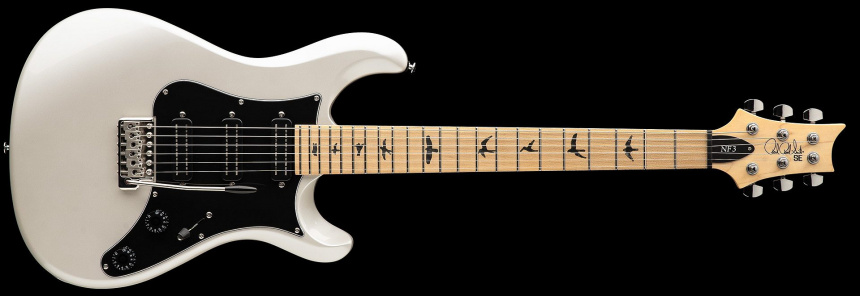 PRS SE NF3 en Pearl White