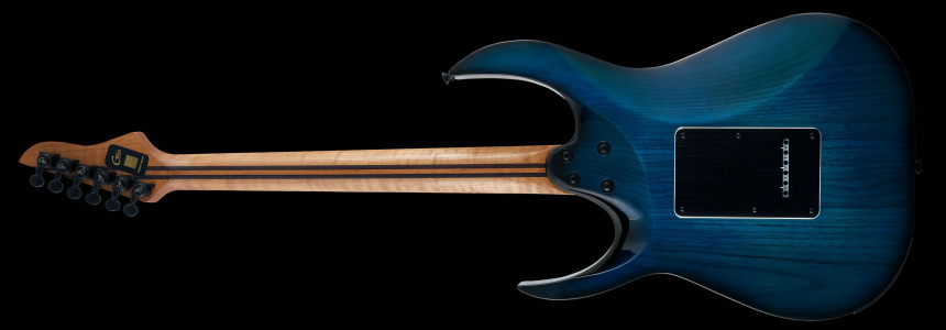 Trasera de la Mooer GTRS M810 en Blue Burst