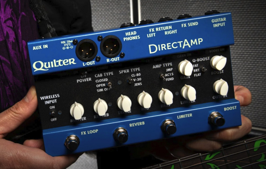 Sujetando un Quilter DirectAmp