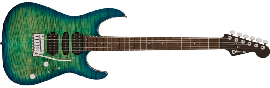 Charvel MJ Series DK24 HSH 2PT W en Caribbean Burst